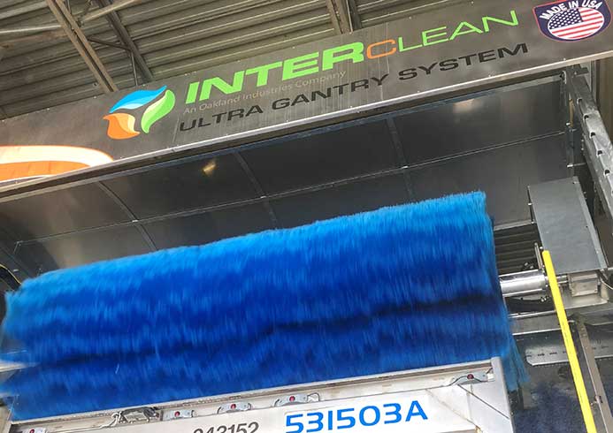 An InterClean roll-over truck wash system.