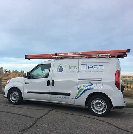 A NoviClean service vehicle.